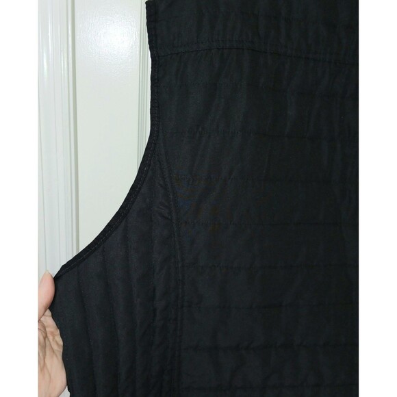 Style&co. Black Quilted Puffer Vest Women's Size 3X Gold Snaps & Zipper Everyday - Picture 6 of 13